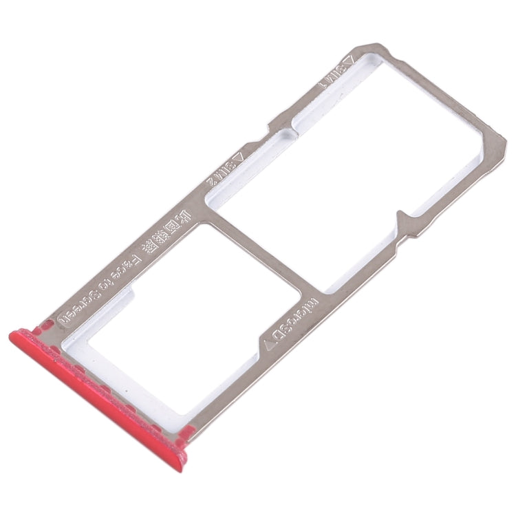 2 x Bandeja de Tarjeta SIM + Bandeja de Tarjeta Micro SD Para Oppo A83 (Rojo)