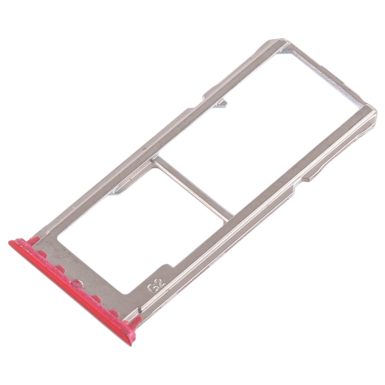 2 x SIM Card Tray + Micro SD Card Tray for Oppo A83 (Red)