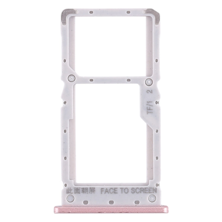 Plateau de carte SIM + plateau de carte SIM / plateau de carte Micro SD pour Xiaomi Redmi Note 6 Pro (or rose)