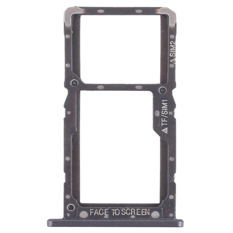 SIM Card Tray + SIM Card Tray / Micro SD Card Tray for Xiaomi Pocophone F1 (Black)