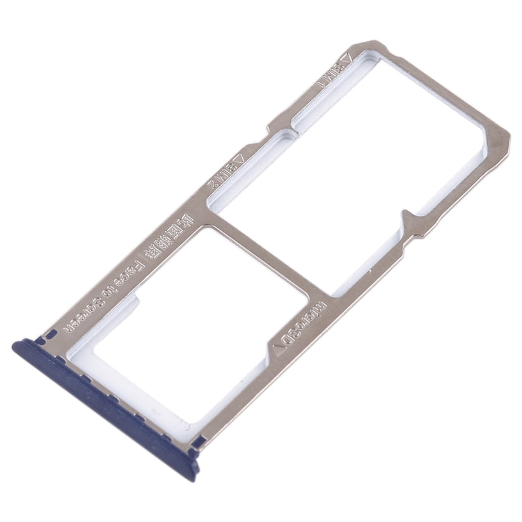 2 x SIM Card Tray + Micro SD Card Tray For Oppo A1 (Blue)