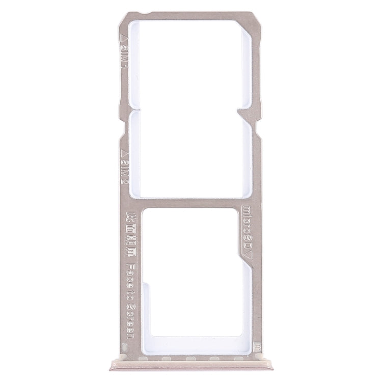 2 x SIM Card Tray + Micro SD Card Tray for Oppo A1 (Rose Gold)