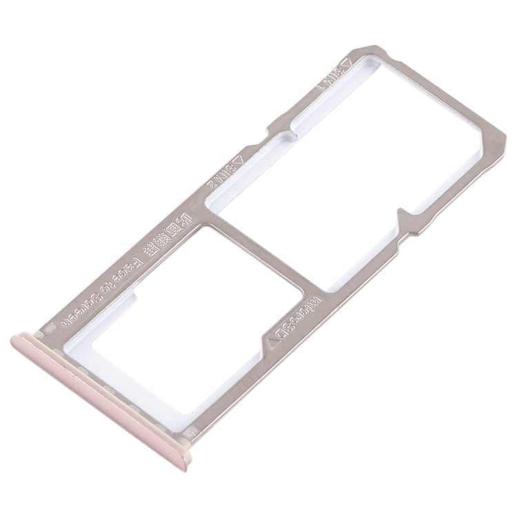 2 x Bandeja de Tarjeta SIM + Bandeja de Tarjeta Micro SD Para Oppo A1 (Oro Rosa)
