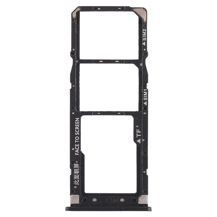 2 x SIM Card Tray + Micro SD Card Tray for Xiaomi Redmi 6 Pro (Black)