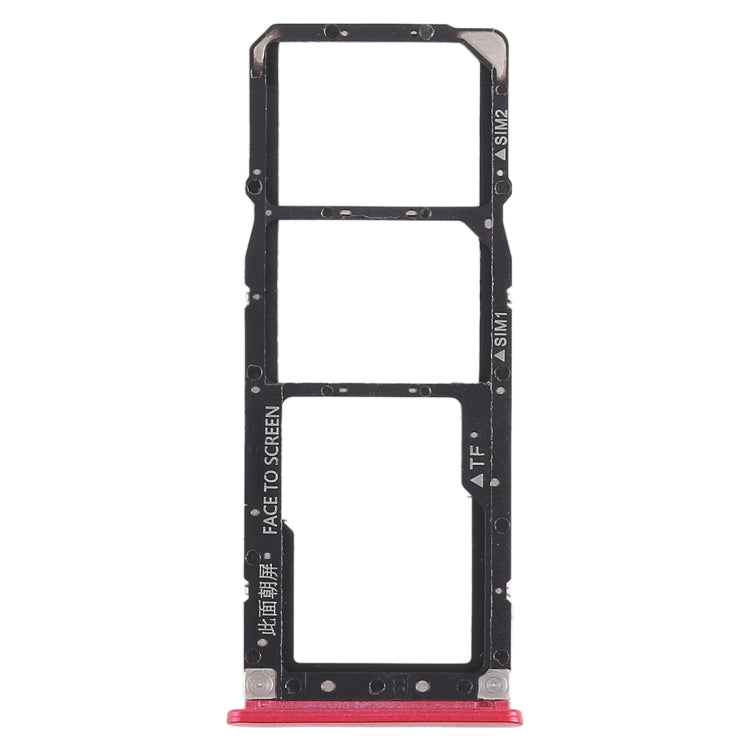 2 x SIM Card Tray + Micro SD Card Tray for Xiaomi Redmi 6 Pro (Red)
