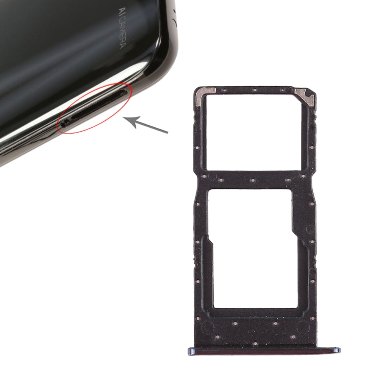 SIM Card Tray + SIM Card Tray / Micro SD Card Tray for Huawei Honor 10 Lite / P Smart (2019) (Blue)