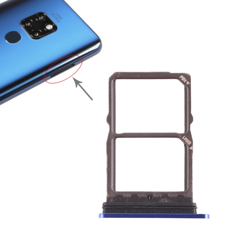 2 x Bandeja de Tarjeta SIM Para Huawei Mate 20 (Azul)