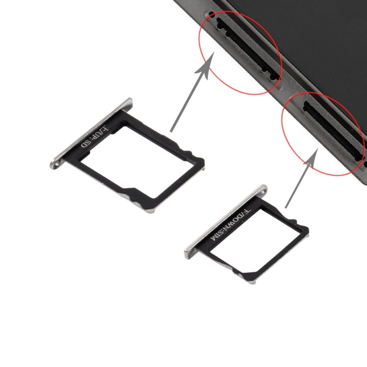 SIM Card Tray and Micro SD Card Tray Huawei P8 (Black)