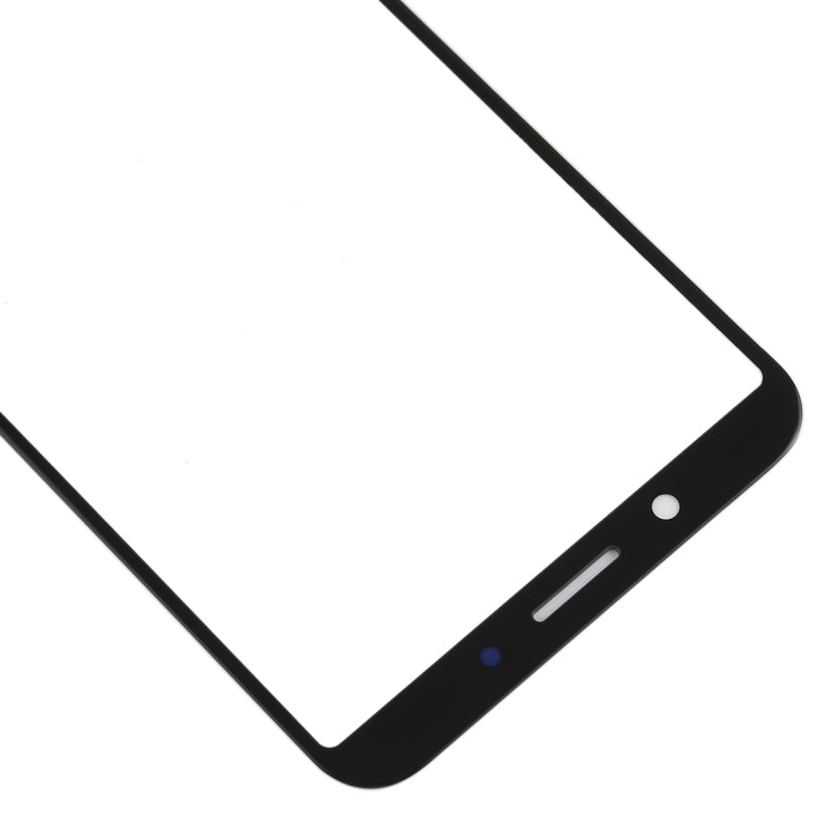Lentille en verre extérieure de l'écran avant pour Oppo A1 (noir)
