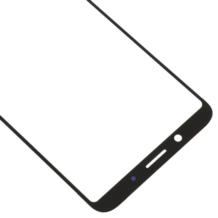 Lentille en verre extérieure de l'écran avant pour Oppo A73 (noir)