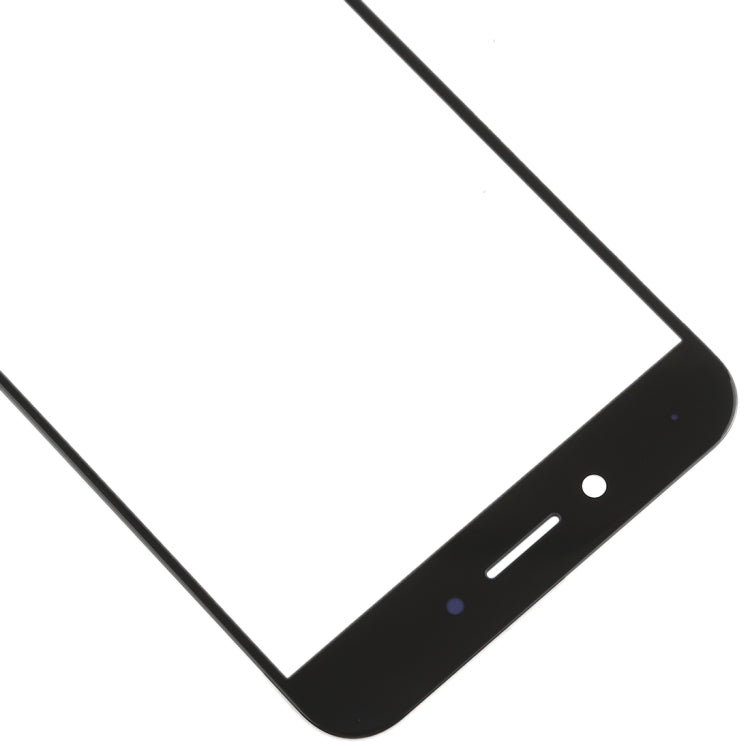 Lentille en verre extérieure de l'écran avant pour Oppo A77 / A77T (noir)