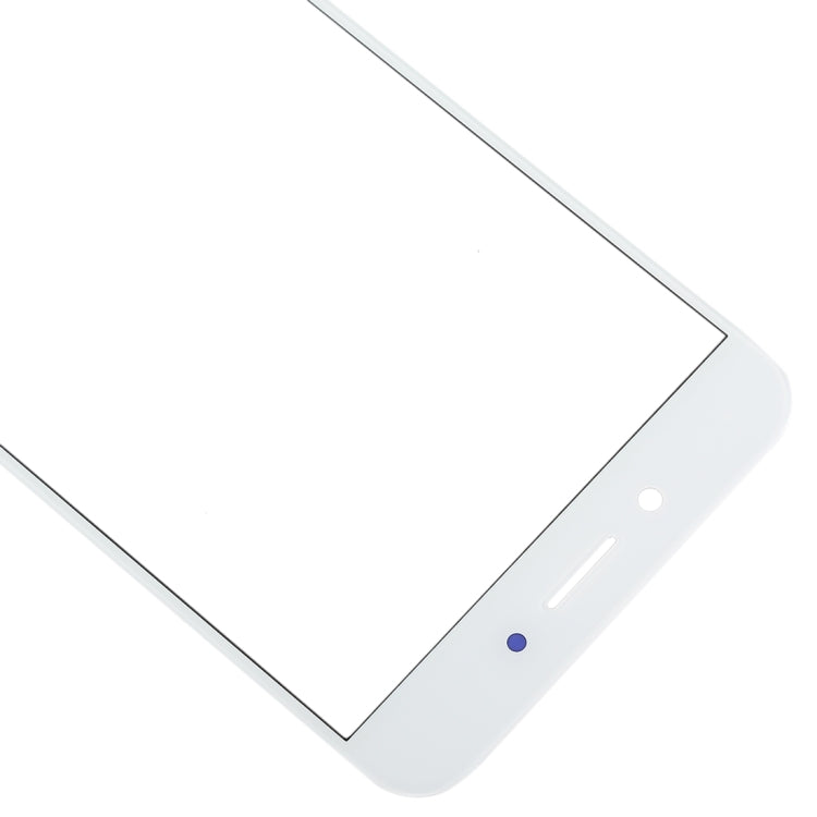 Lentille en verre extérieure de l'écran avant pour Oppo A77 / A77T (Blanc)
