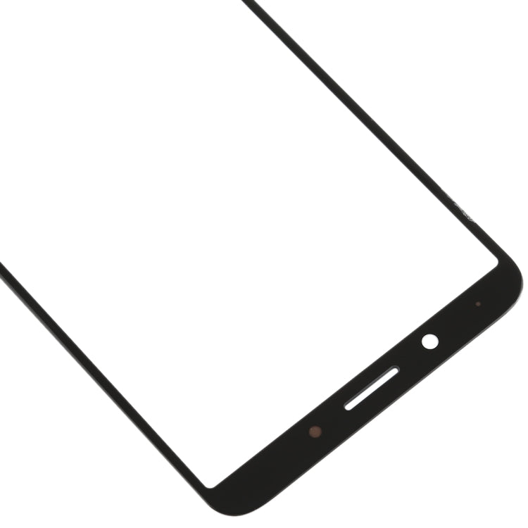 Lentille en verre extérieure de l'écran avant pour Oppo A79 (noir)