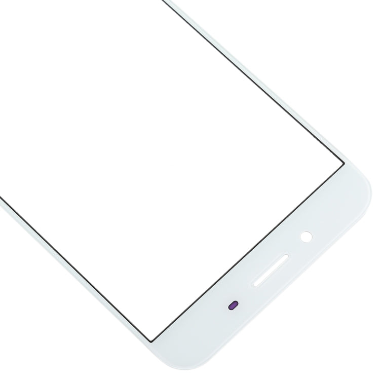 Lentille en verre extérieure de l'écran avant pour Oppo R9sk (blanc)