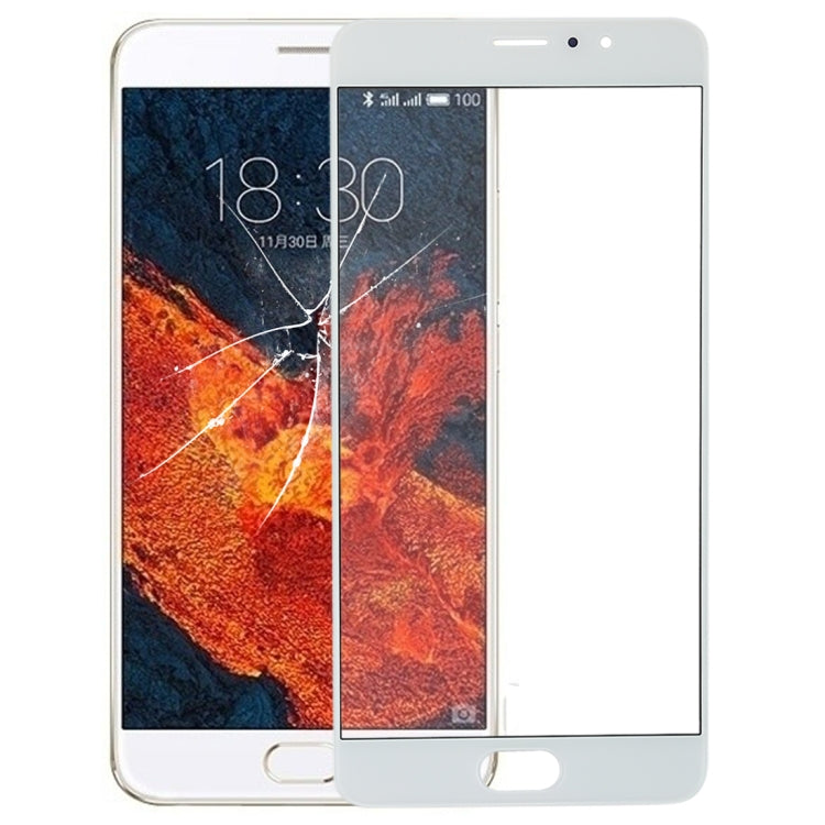 Front Screen Outer Glass Lens for Meizu Pro 6 Plus (White)
