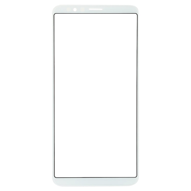 Lentille en verre extérieure de l'écran avant pour Oppo R11s (blanc)