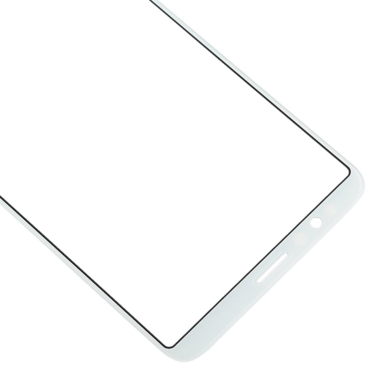 Lentille en verre extérieure de l'écran avant pour Oppo R11s (blanc)