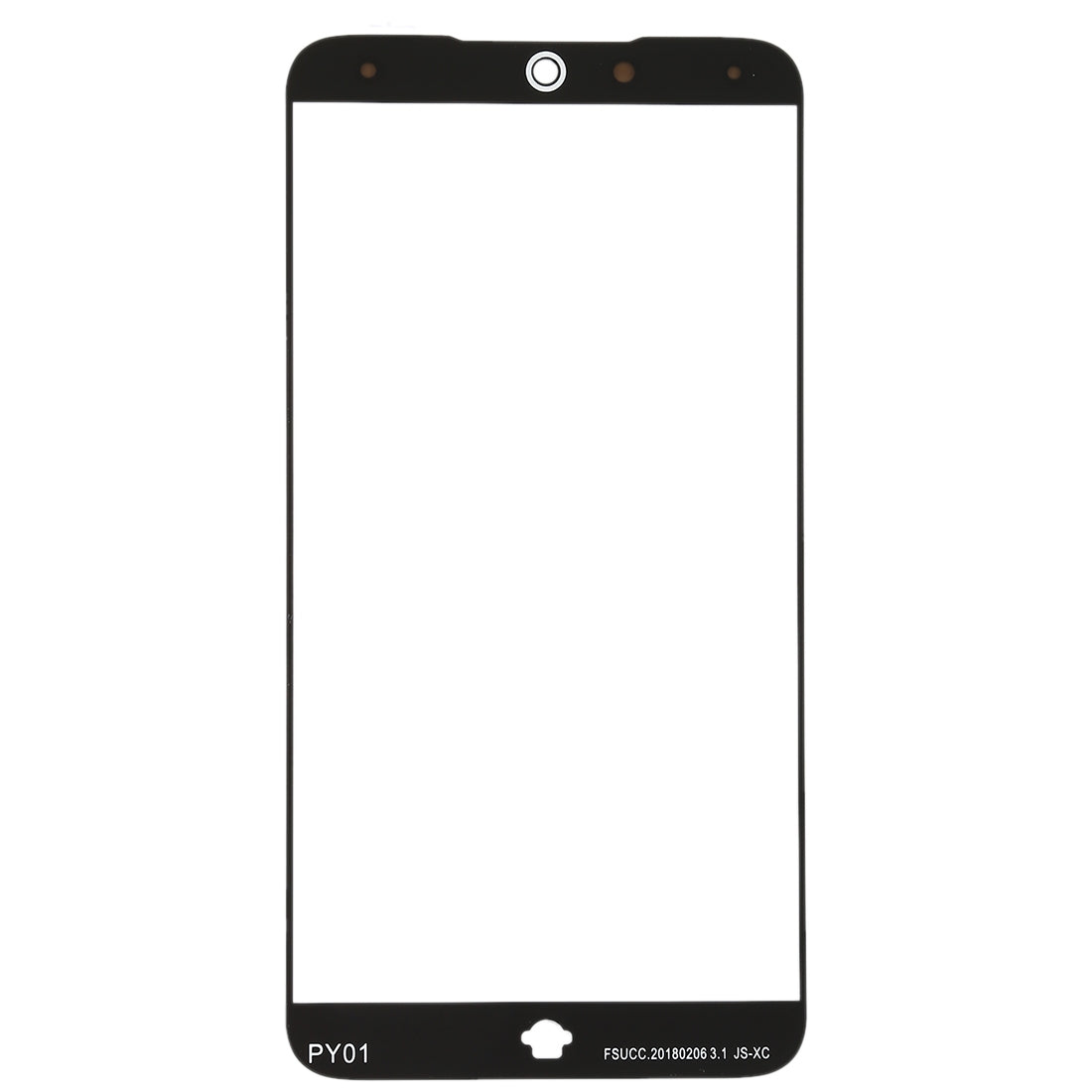 Outer Glass Front Screen Meizu 15 Black