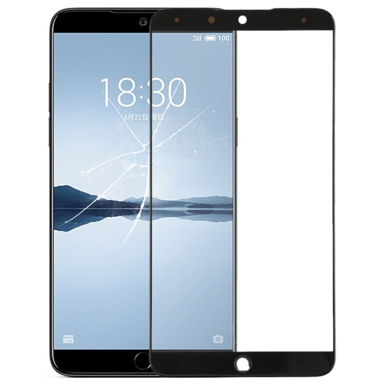 Front Screen Outer Glass Lens for Meizu 15 Plus (Black)