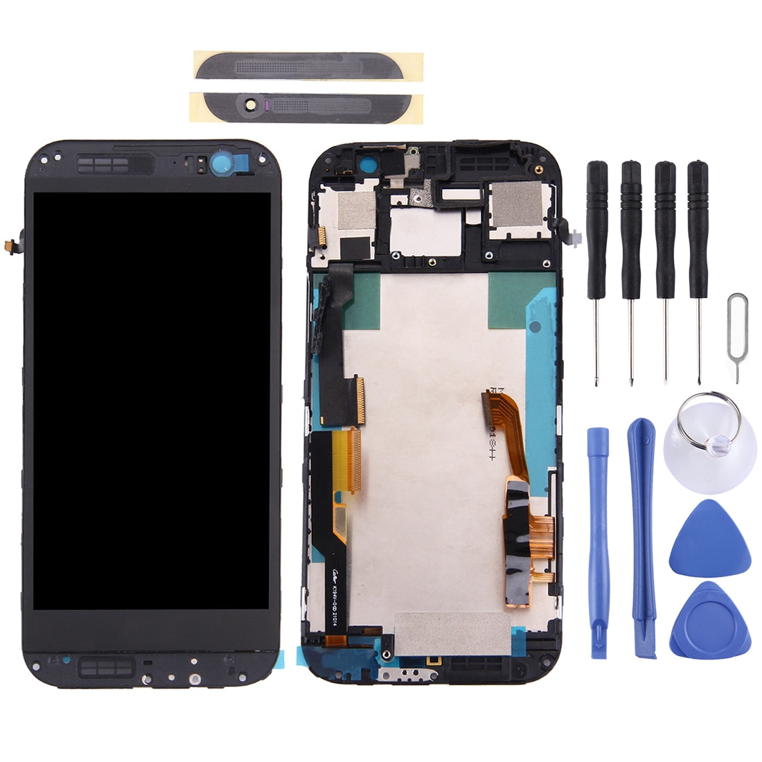 Pantalla Completa LCD + Tactil + Marco HTC One M8 Negro