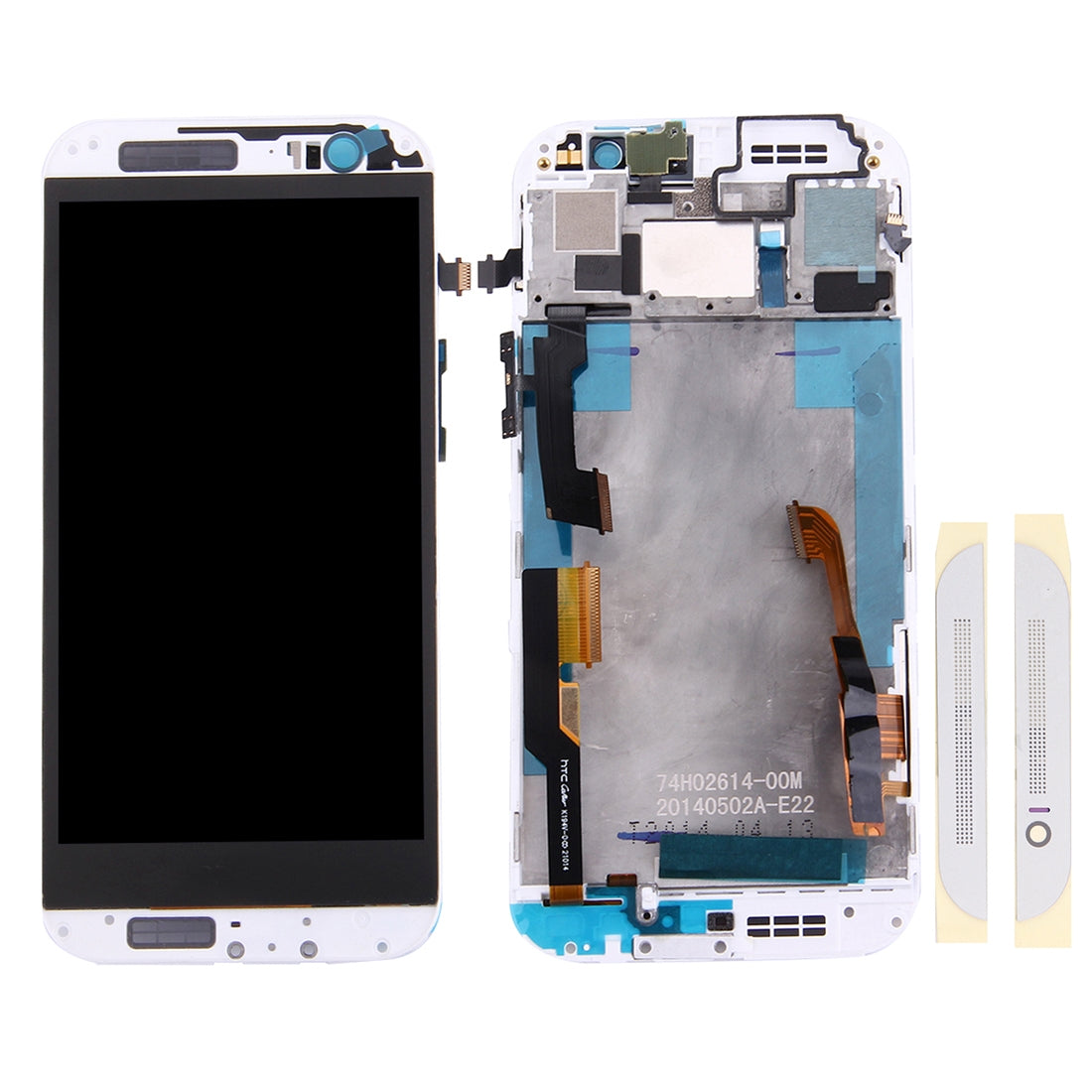 Ecran Complet LCD + Tactile + Châssis HTC One M8 Blanc