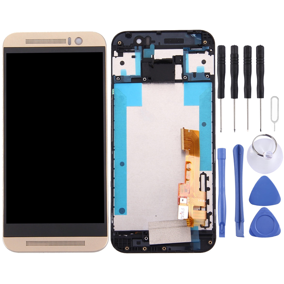 Ecran Complet LCD + Tactile + Châssis HTC One M9