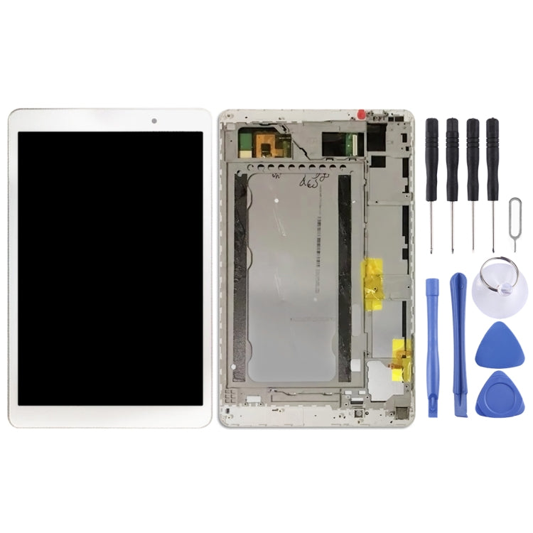 Écran LCD complet et ensemble numériseur avec cadre pour Huawei MediaPad T2 10.0 Pro FDR-A01L FDR-A01W FDR-A03 (Blanc)