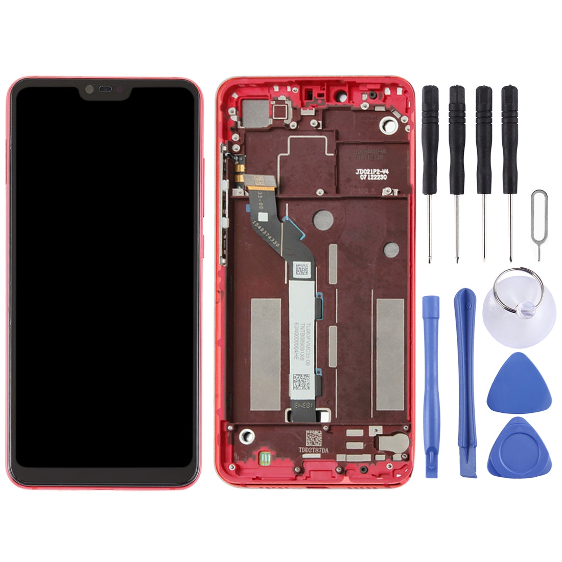 Pantalla Completa TFT + Tactil + Marco Xiaomi Mi 8 Lite Rojo