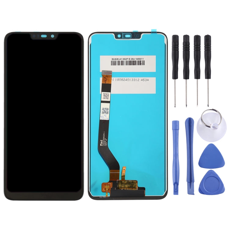 Pantalla LCD y Montaje Completo del Digitalizador Para Huawei Honor 8C (Negro)