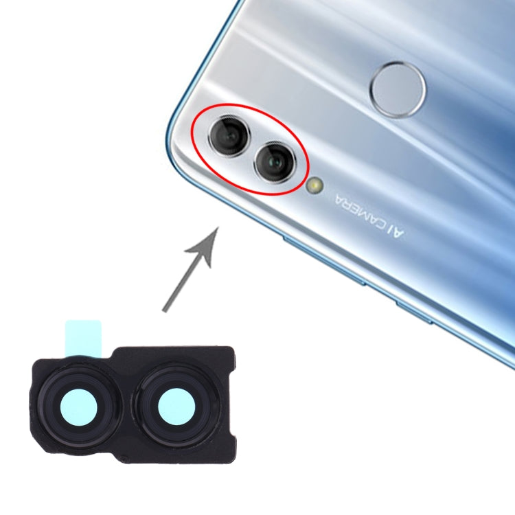 Couvercle d'objectif d'appareil photo pour Huawei Honor 10 Lite (noir)