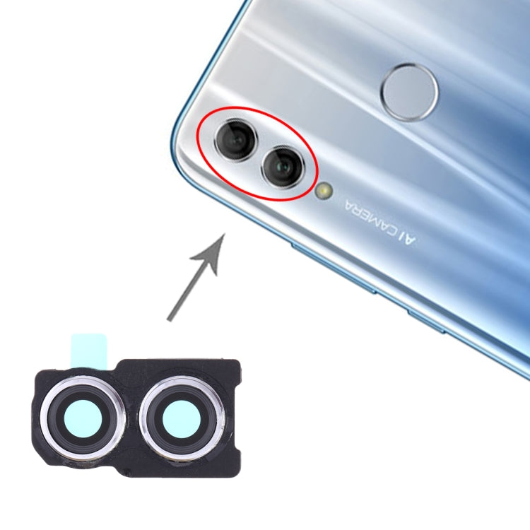 Couvercle d'objectif d'appareil photo pour Huawei Honor 10 Lite (Argent)