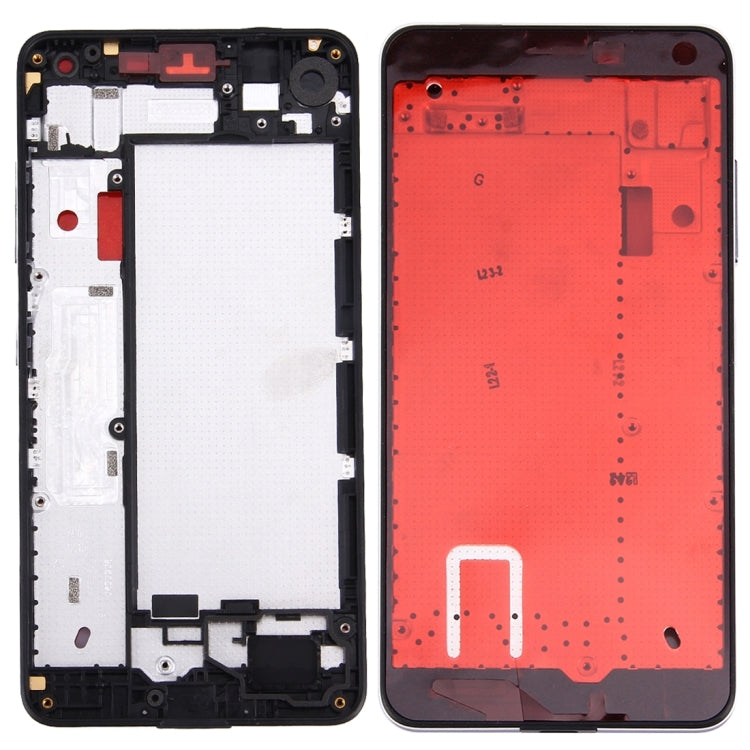 Plaque de cadre LCD du boîtier avant pour Microsoft Lumia 650 (noir)