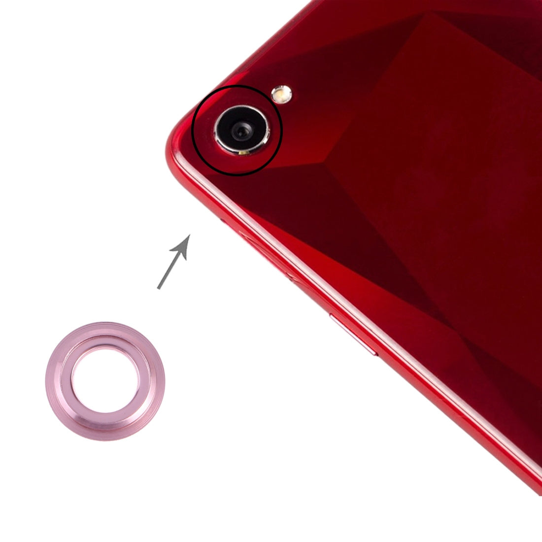 Oppo A3 / F7 10 Pink Rear Camera Lens Cover