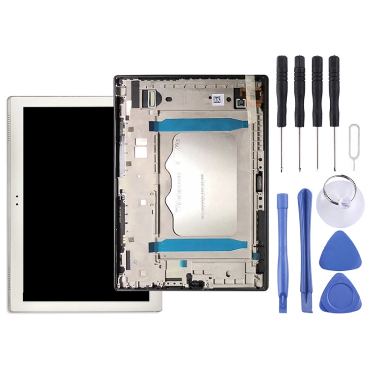 LCD Screen and Digitizer Full Assembly with Frame for Lenovo Tab 4 Plus TB-X704 / TB-X704L (White)