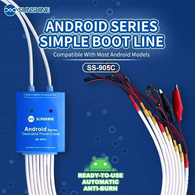 SUNSHINE SS-905C Dedicated Power Cable For Professional Phone Service For Android Series