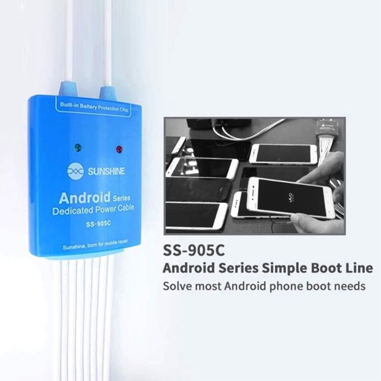 Câble d'alimentation dédié SUNSHINE SS-905C pour le service téléphonique professionnel pour la série Android