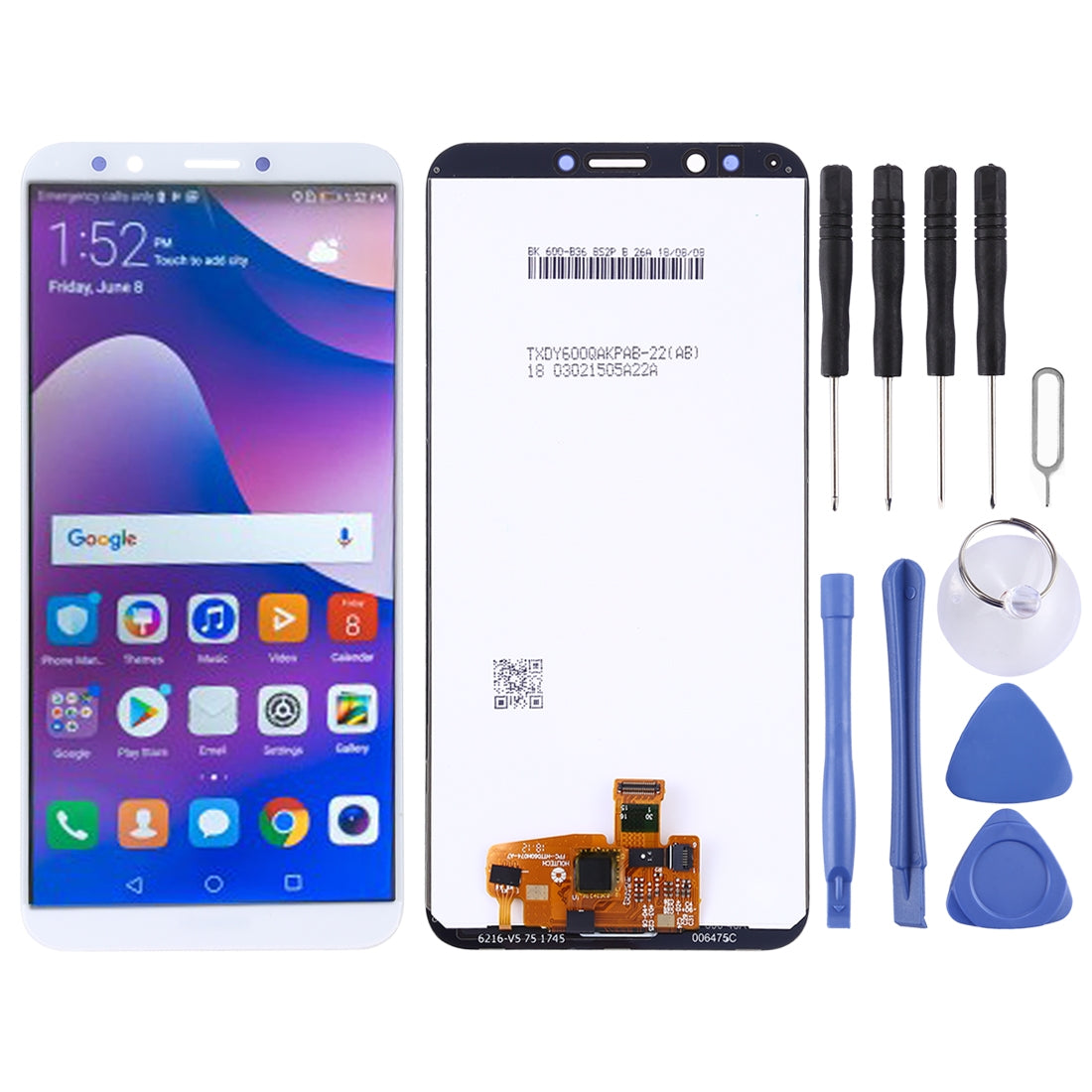 LCD Screen + Touch Digitizer Huawei Y7 Prime (2018) White