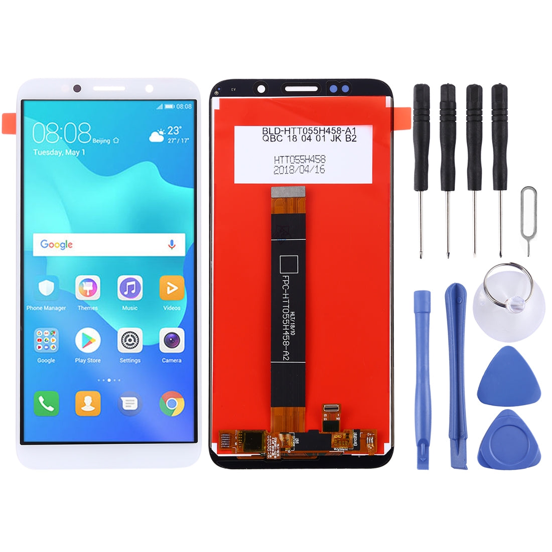 LCD Screen + Touch Digitizer Huawei Y5 Prime (2018) White