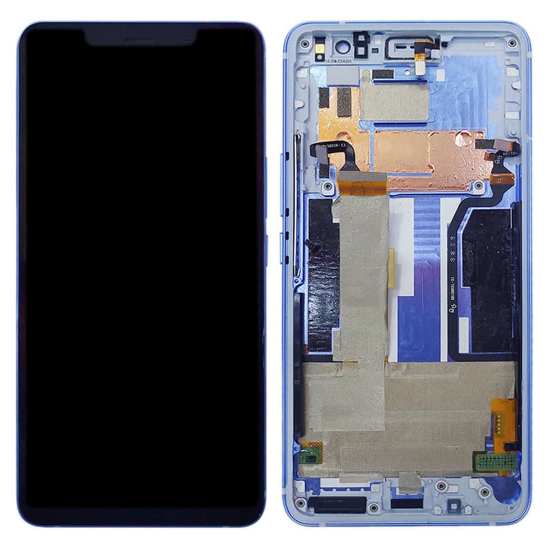 Ecran Complet LCD + Tactile + Châssis Xiaomi MI 8 SE Bleu