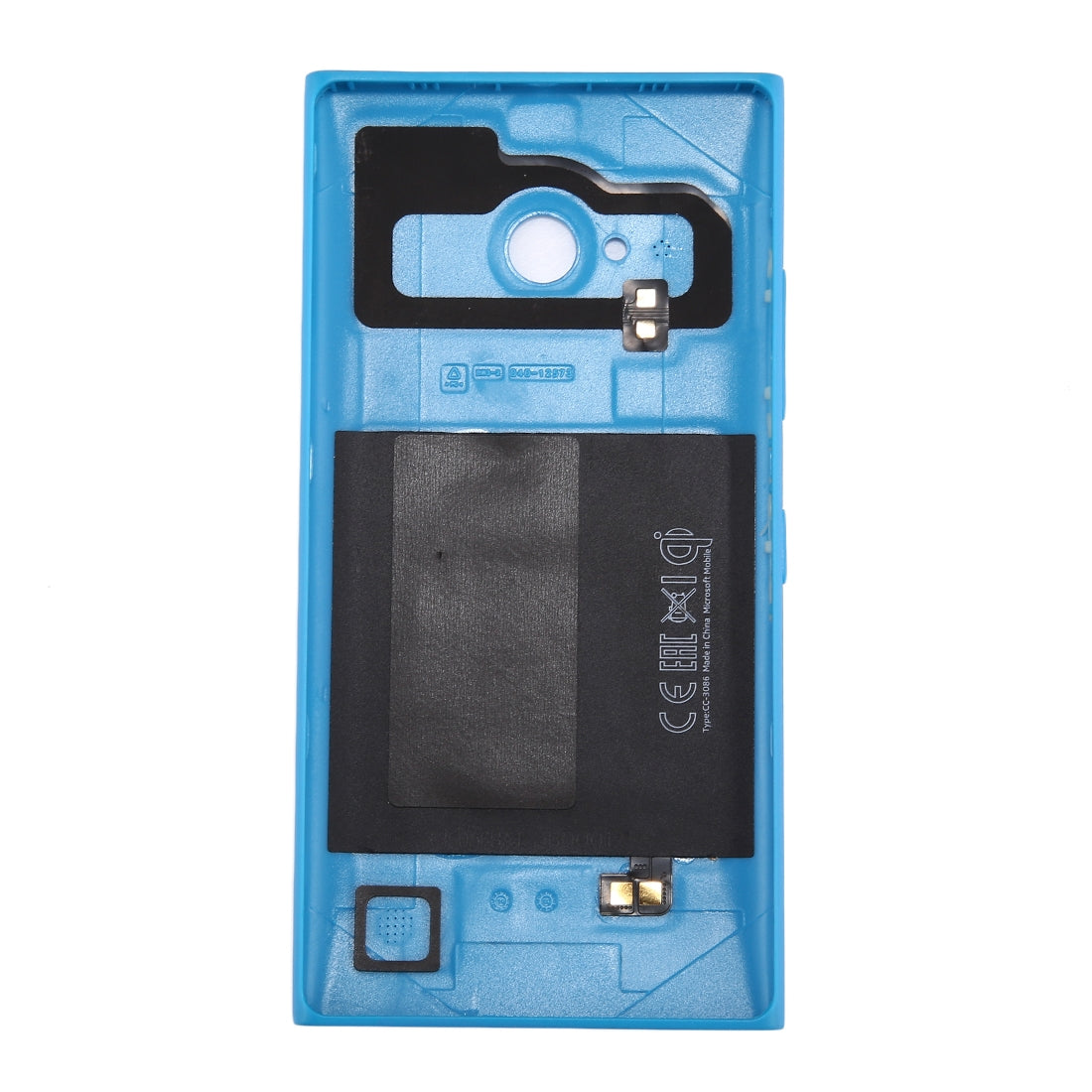Cache batterie Coque arrière Nokia Lumia 735 NFC couleur unie Bleu