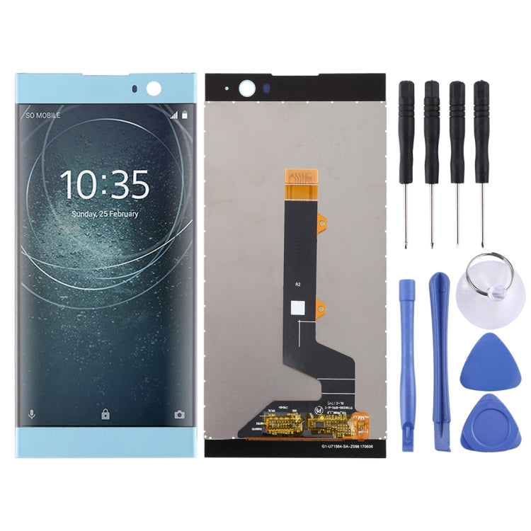 Complete LCD Screen and Digitizer Assembly for Sony Xperia XA2 (Blue)