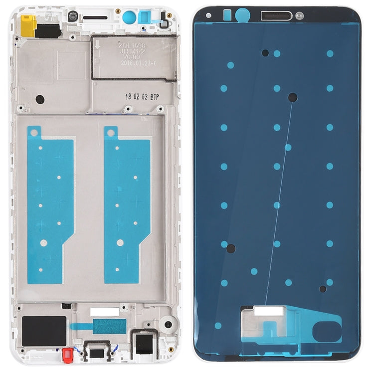 Front Housing LCD Frame Bezel for Huawei Honor Play 7C (White)