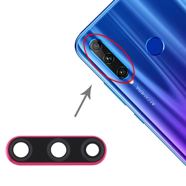 Couvercle d'objectif d'appareil photo pour Huawei Honor 20i / Honor 10i / Honor 20 Lite (Rouge)