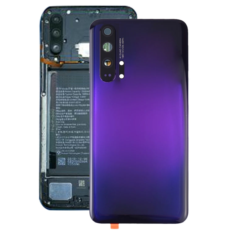 Coque arrière avec objectif d'appareil photo (original) pour Huawei Honor 20 Pro (violet)
