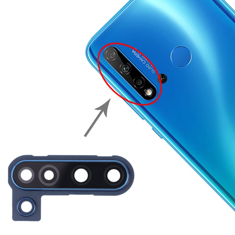 Couvercle d'objectif d'appareil photo pour Huawei Nova 5i (bleu)
