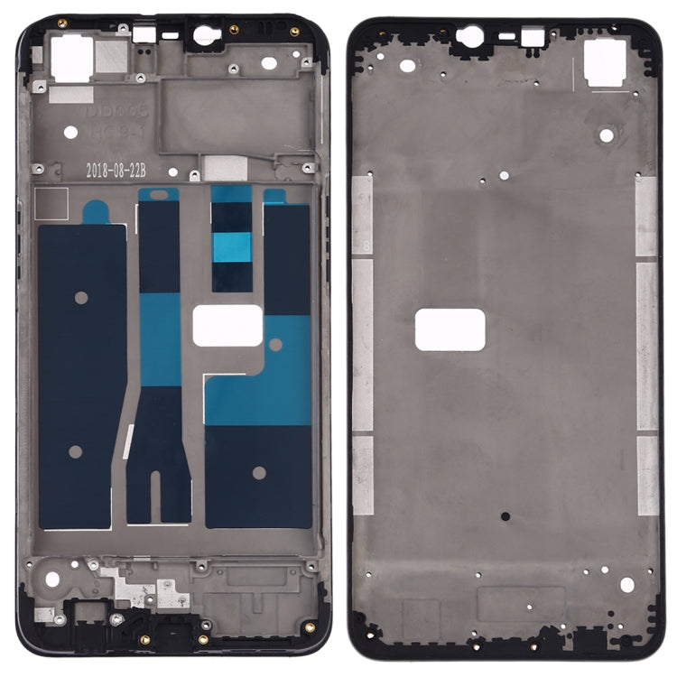 Placa de Bisel de Marco LCD de Carcasa Frontal Para Oppo A5 / A3s (Negro)