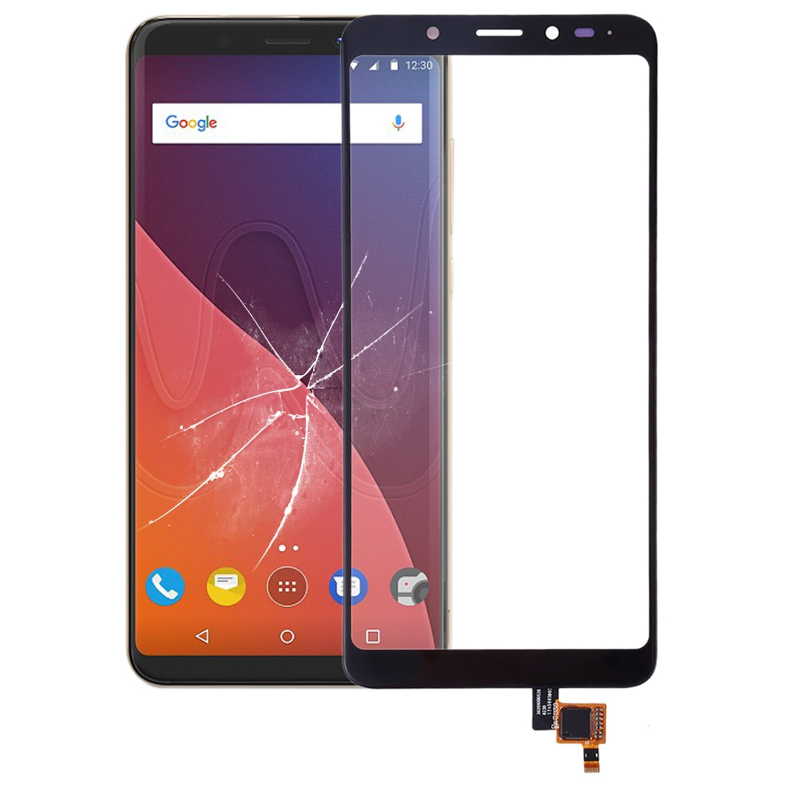 Touch Screen Digitizer Wiko View Black