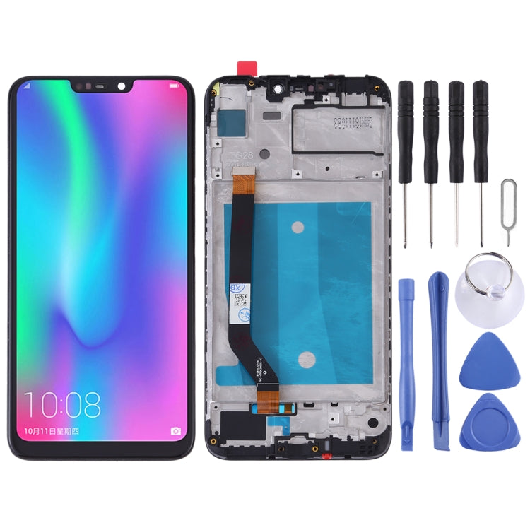 LCD Screen and Digitizer Full Assembly with Frame for Huawei Honor 8C (Black)