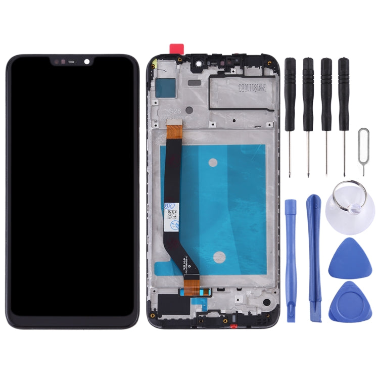 LCD Screen and Digitizer Full Assembly with Frame for Huawei Honor 8C (Black)