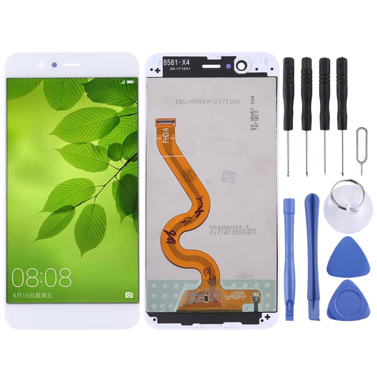 Complete LCD Screen and Digitizer Assembly with Frame for Huawei Nova 2 Plus (White)